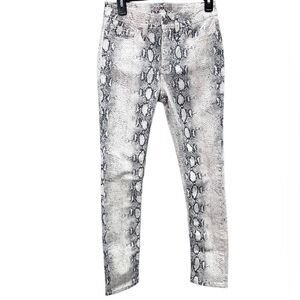 Shyanne Western Country Python Skinny Stretchy Jeans Size 28 Short Snakeskin
